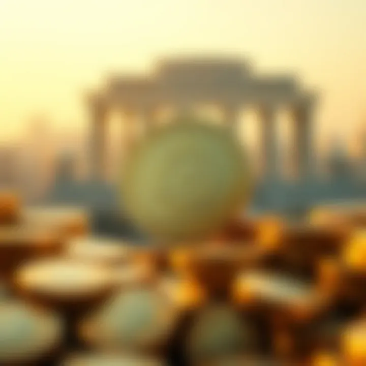 Artistic depiction of decentralized finance with Galacoin integration