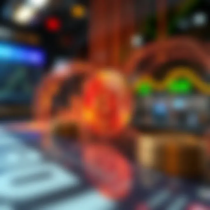 Impact of International Exchange Codes on Global Finance Visual representation of global financial systems impacted by exchange codes and cryptocurrency.