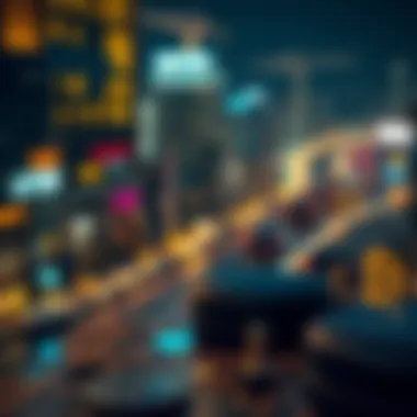 Visual representation of blockchain technology impacts