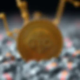 Conceptual representation of GTC coin in the blockchain ecosystem.