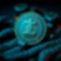 Ilcoin cryptocurrency logo and blockchain representation