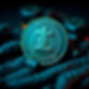 Ilcoin cryptocurrency logo and blockchain representation