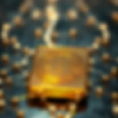 Illustration of blockchain technology supporting Havah Wallet