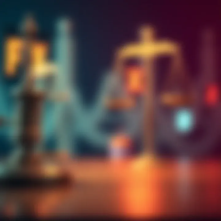 Legal Challenges Post-FTX Incident Concept image of legal challenges following the FTX incident