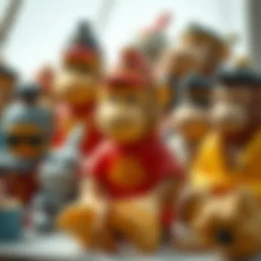 A collage of various NFTs from the Mutant Ape Yacht Club collection