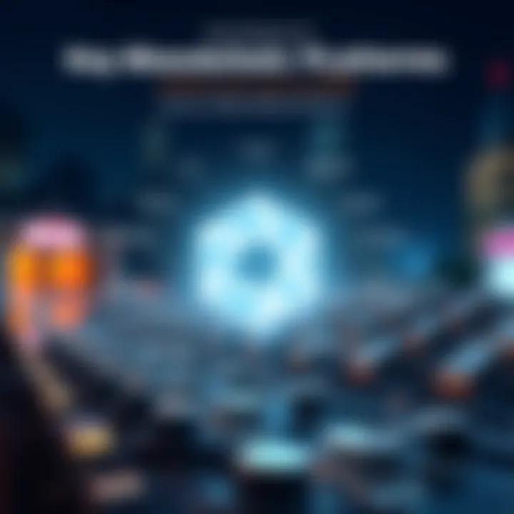 Key Features of Medium Blockchain Platforms Infographic showcasing features of medium-sized blockchain platforms