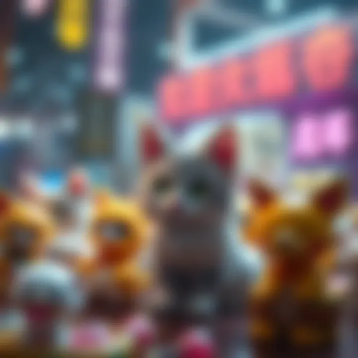 NFTs in Digital Marketplace An artistic depiction of NFT assets in the digital marketplace