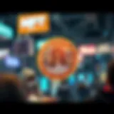 Exploring the World of NFTs Vibrant digital art representing NFT concepts