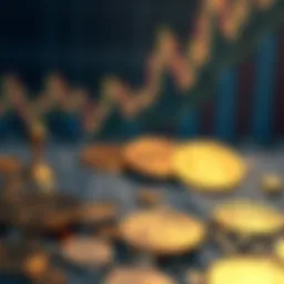 An abstract representation of cryptocurrency market trends showcasing positive growth.