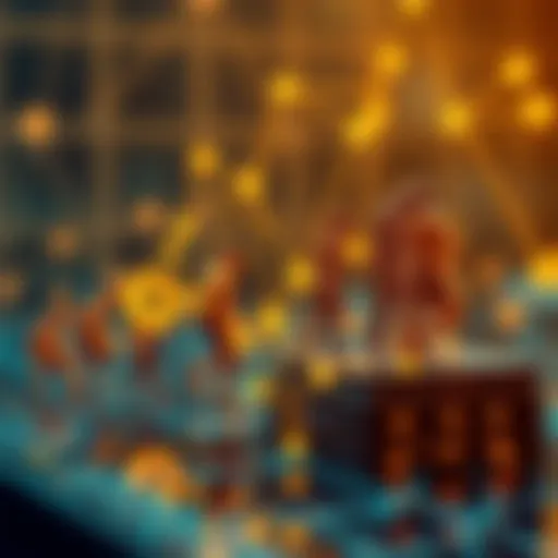 Evolution of Blockchain Technology An artistic representation of blockchain technology evolution.