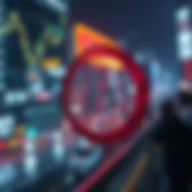 Navigating Risks in a Bullish Market Scenario Visual representation of potential risks associated with bullish markets