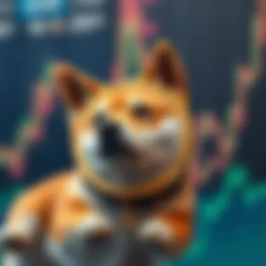 Market Performance of Shiba Inu Coin A digital representation of Shiba Inu coin's market performance