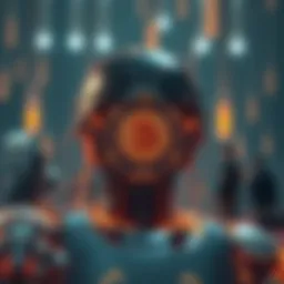 A conceptual illustration of SingularityNET's role in blockchain innovation
