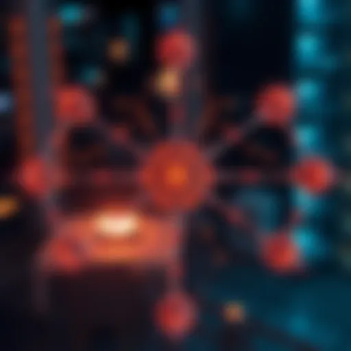 Star Network Topology Illustration of a star network topology connecting various devices