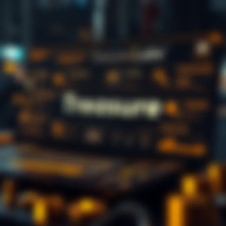 Functionality Breakdown of Treasure Labs Detailed visualization of the functionalities offered by Treasure Labs