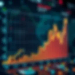 Graph illustrating blockchain technology's impact on financial transactions