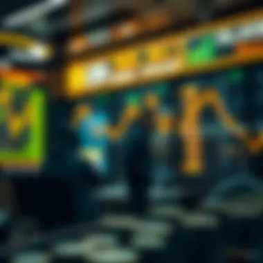 Dynamics of Cryptocurrency Exchange Conceptual illustration of cryptocurrency exchange dynamics