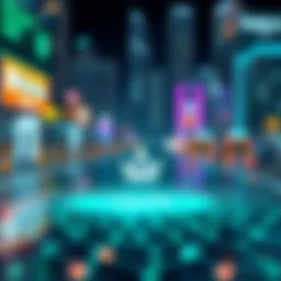 Innovative blockchain technology concept