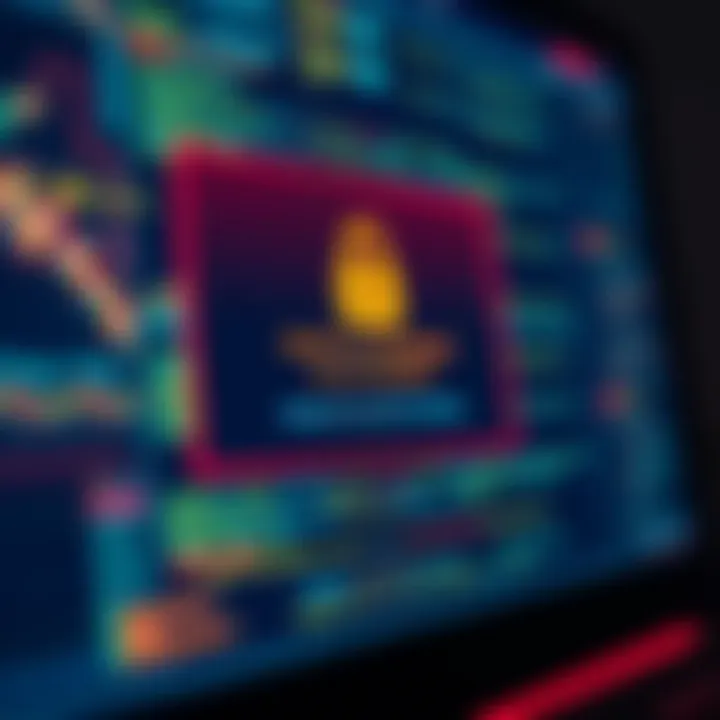 A close-up of a computer screen displaying a security breach alert